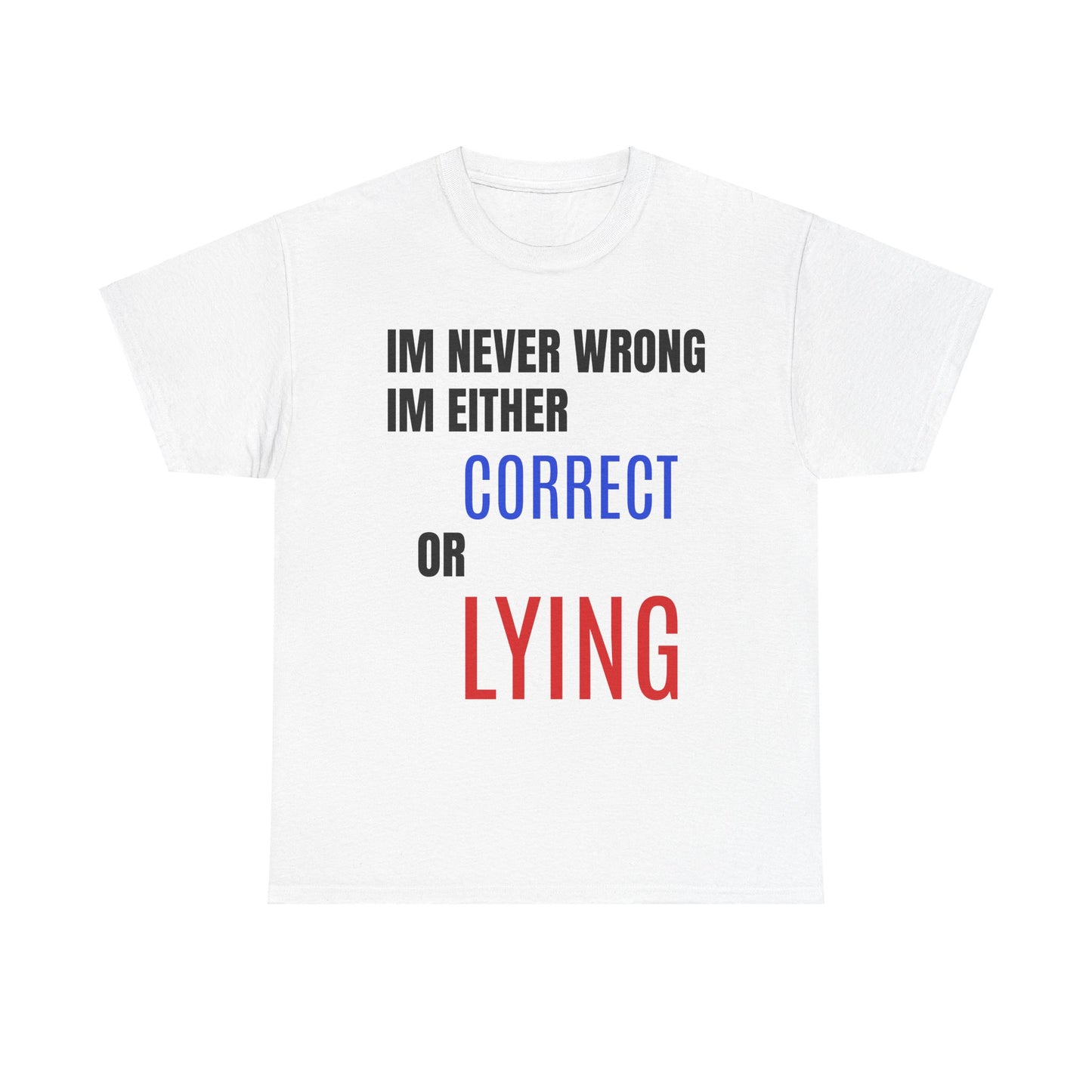 I'm Never Wrong Tee