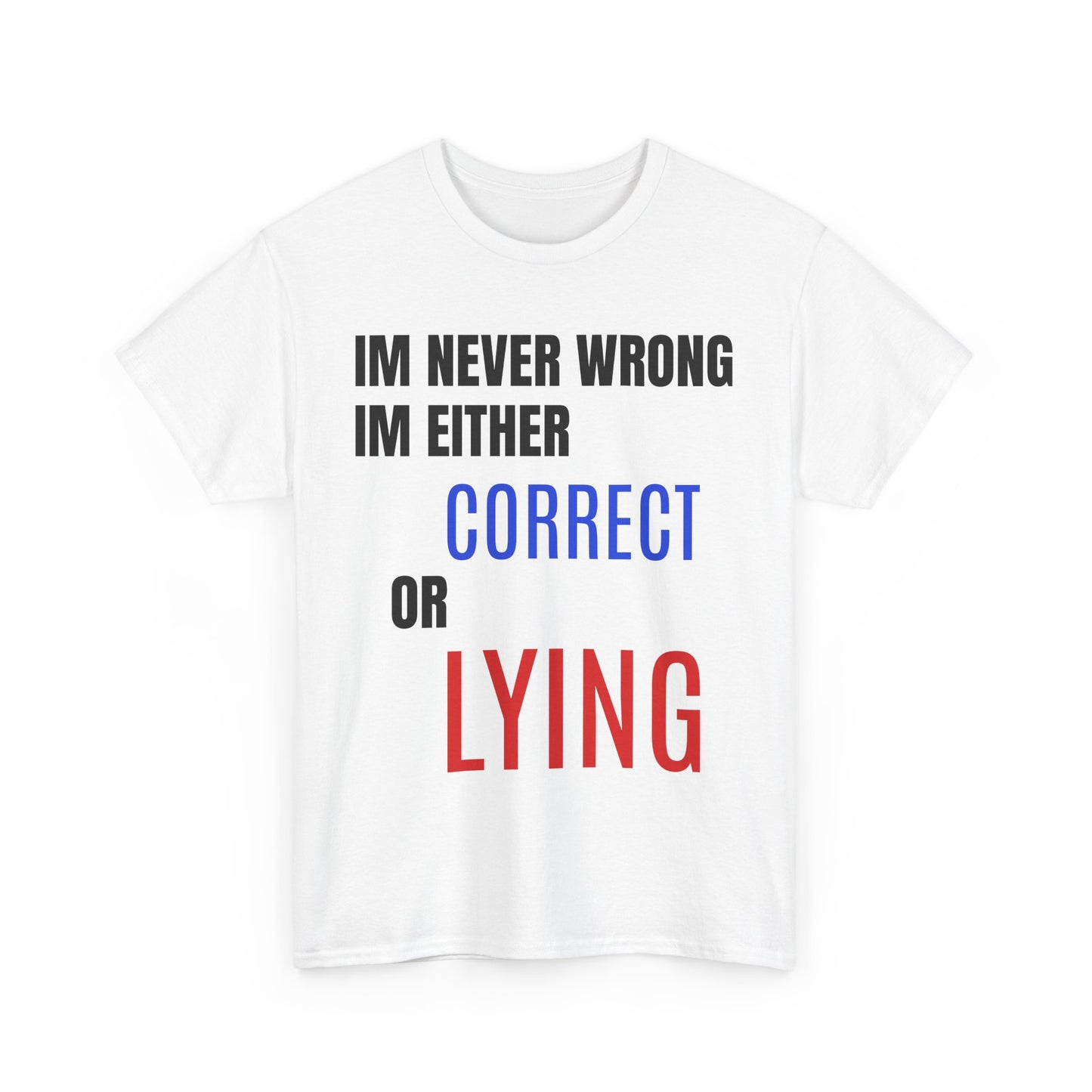 I'm Never Wrong Tee